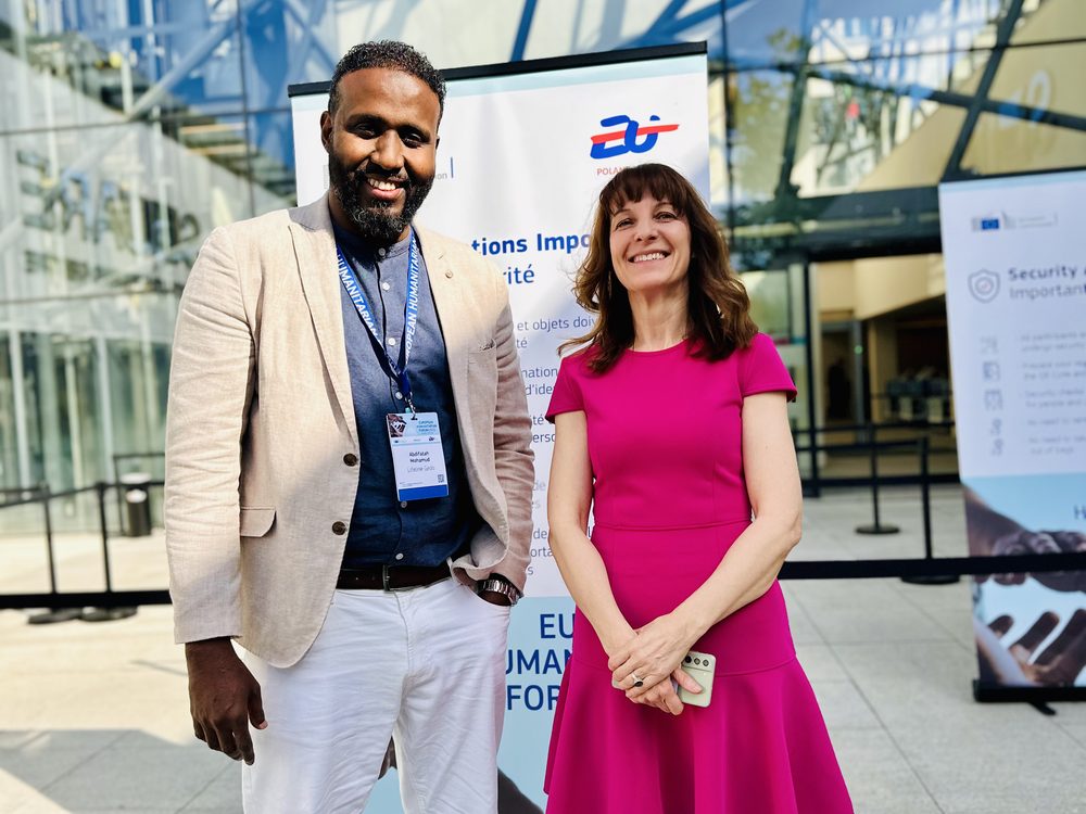 Lifeline Gedo's Executive Director in bilateral meetings at the European Humanitarian Forum 2025 in Brussels