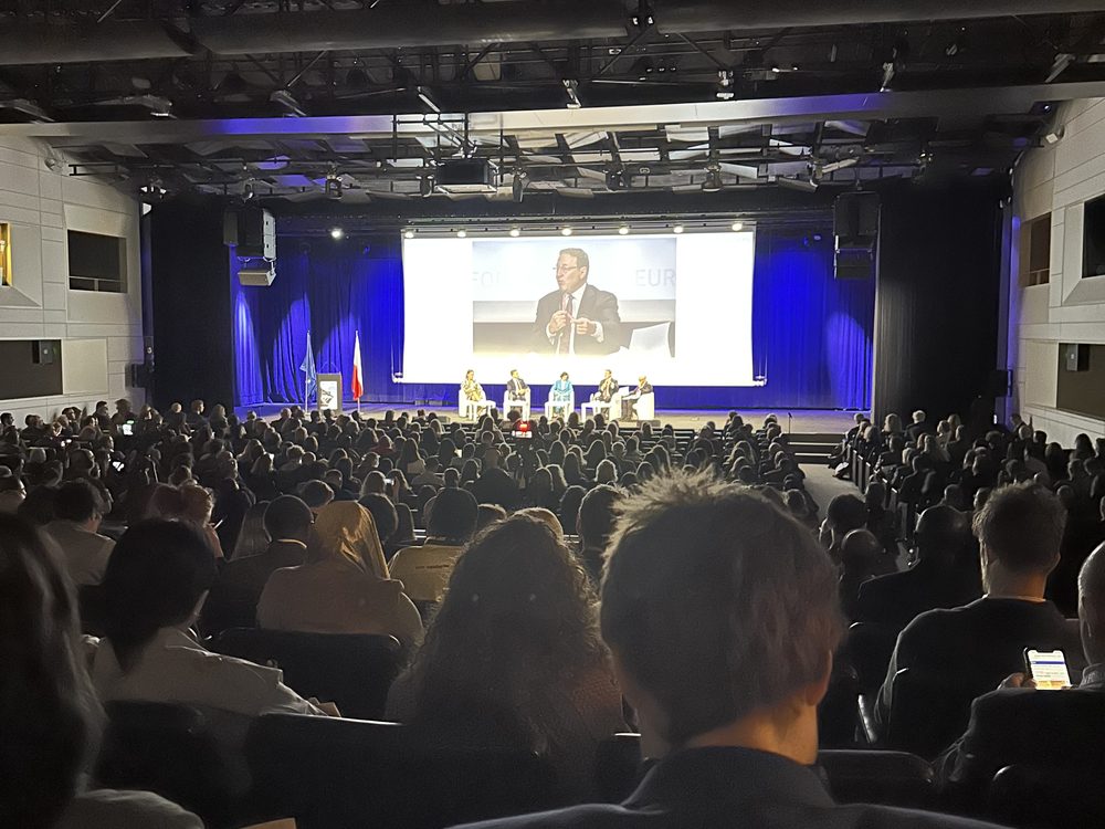 The plenary hall at the European Humanitarian Forum 2025