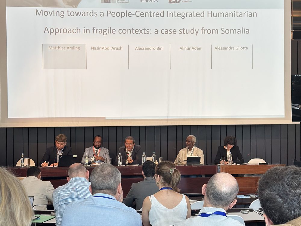 The European Humanitarian Forum 2025 session on a people-centred integrated humanitarian approach in fragile contexts, a case study from Somalia