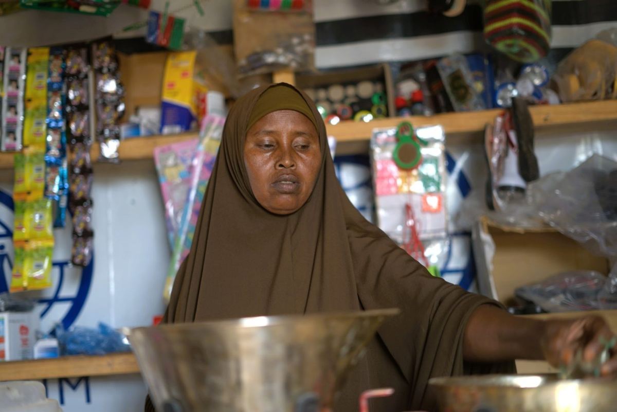 Fatuma Ibrahim Noor at her farm in Shimbirole East, Bardhere